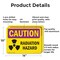 Signmission Radiation & Laser Sign, 10 in H x 14 in W, Aluminum, Rectangle OS-2PACK-CR-A-1014-L-10185 - alternate 7
